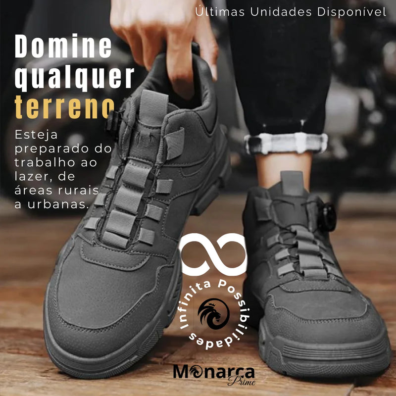 Bota Coturno Vikings De Couro [Em Promoção]